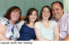Laurel Fontaine with her family