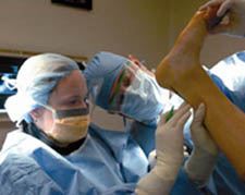 Foot examination 