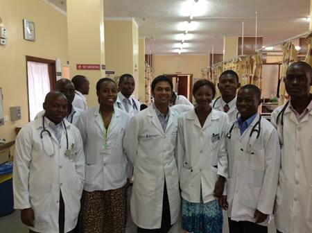 Zambia medical student teaching rounds