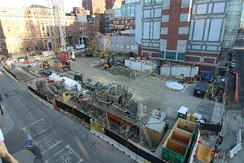 BIDMC's New Inpatient Building Site BIDMC's New Inpatient building site from the corner of Brookline Avenue and Francis Street.