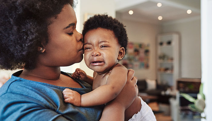 Fussy Baby with Mother