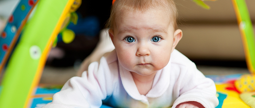 Baby playing