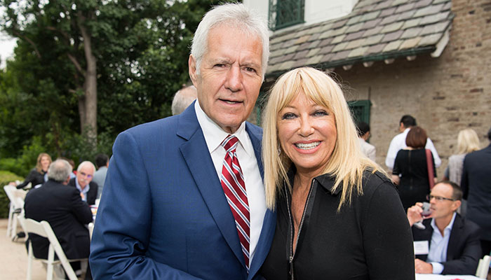 Alex Trebek and Suzanne Somers