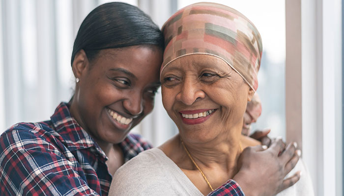 Cancer Patient with Supportive Daughter