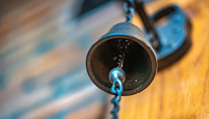 Bell ringing after a cancer milestone