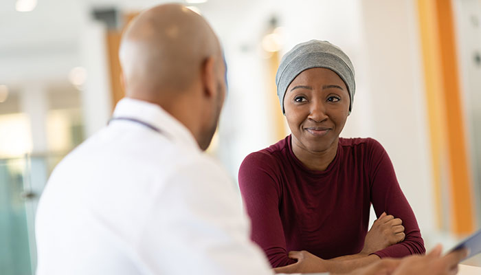 Oncologist with Cancer Patient