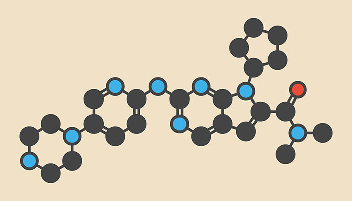 Ribociclib Cancer Drug Molecule