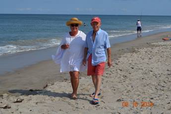 Paul and wife beach