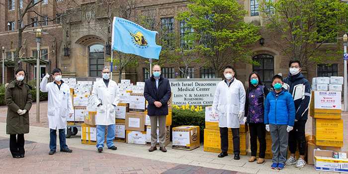 BIDMC CardioVascular Institute Staff with PPE Donors