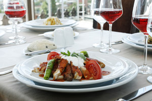 Table with food