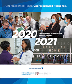 BIDMC Department of Medicine 2020/2021 Annual Report Cover