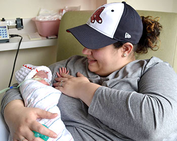 Mother with Preemie at BIDMC