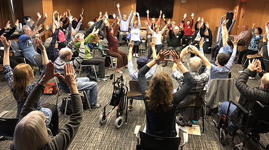 Attendees at the 2019 Parkinson's Disease Dance for PD Event. Parkinson's Disease Dance Event on Feb. 4, 2019