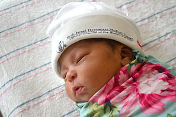 Sleeping Newborn Baby at BIDMC