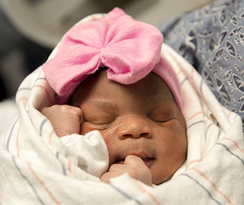 Sleeping Newborn Baby at BIDMC