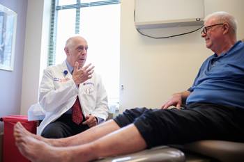 Dr. Giurini treating a BIDMC patient