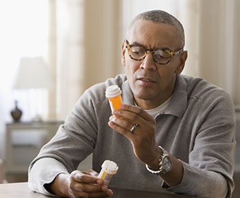 Man with Prescription Medication