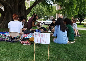 BIDMC postdocs at a picnic