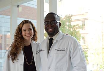 Emmanuel Mensah, MD, MBA, and Olivia Severdija, MD
