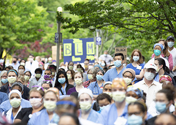 White Coats for Black Lives Rally