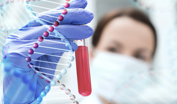 Medical Researcher with Test Tube