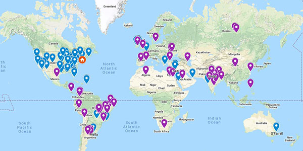 BIDMC Advanced Endoscopy Fellows Alumni - Interactive Map