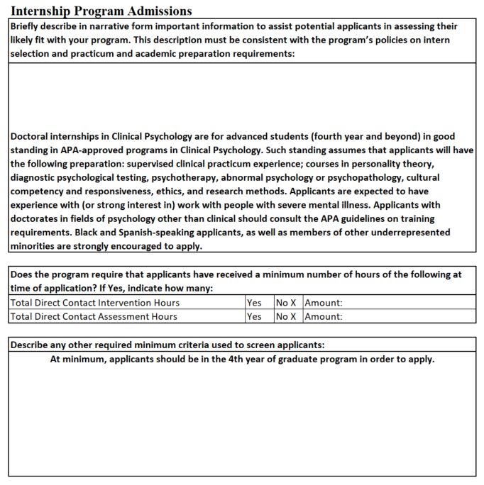 BIDMC Psychology Internship Admissions 2022