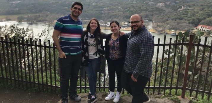 Having fun at Mount Bonnell Covert Park in Austin 