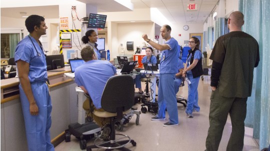 Anesthesia Residents in the Hall
