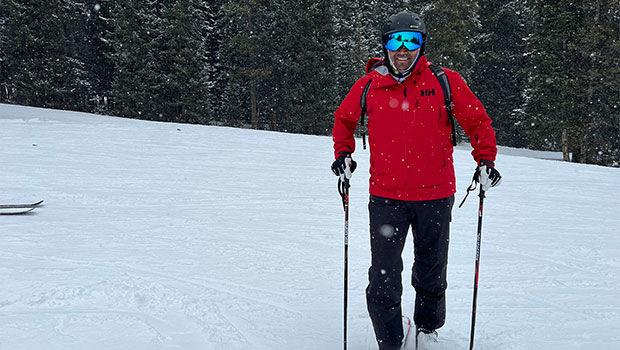 Aditya Mithal skiing
