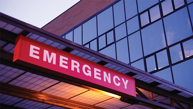 Emergency hospital sign
