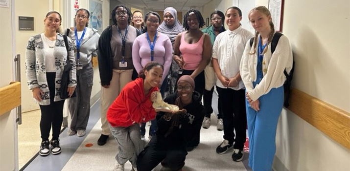 Summer Youth Group in the Radiology Department