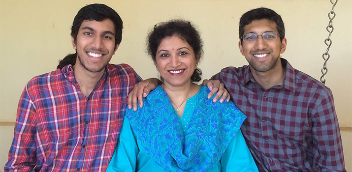 Varun Iyengar, MD, and family