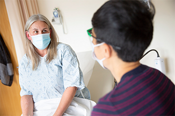 A patient is receiving care from a BIDMC OB/GYN.
